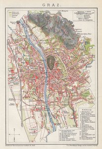 Der Stadtplan von Graz. (Bild: Archiv Rauchenbichler)