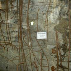 Die Schäden der Beschusstests im Inneren des Artilleriewerkes. (Foto: Bundesheer/Robert Mitterbauer)