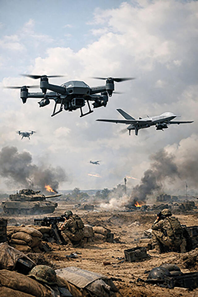 Wenn Algorithmen über Leben entscheiden: Der Einsatz von künstlicher Intelligenz in der Waffentechnik führt zu einer neuen Dimension des Konflikts. (Abbildung: KI-generiert/Bundesheer/DION 6)