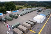 Österreichische Pioniere errichteten ein komplett autarkes Feldlager für über 400 Personen. (Foto: Bundesheer/Patrik Schodl)