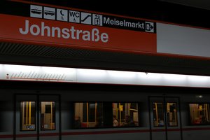 Die Wiener U-Bahn Station Johnstraße. Franz John war Generalstabschef unter Erzherzog Albrecht und am Sieg bei Custozza wesentlich beteiligt. (Foto: Orban)