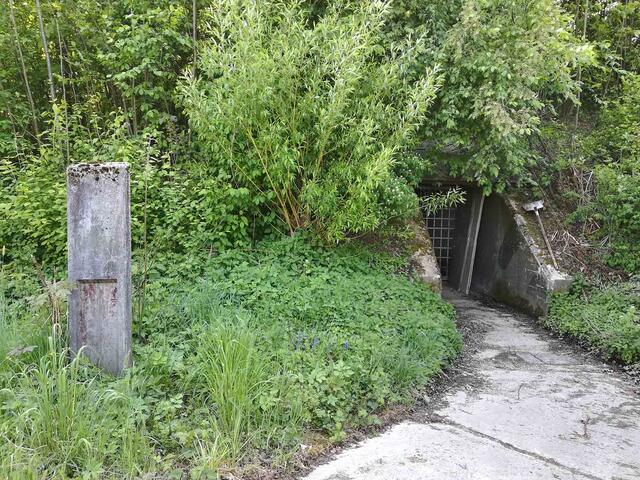 Der Eingangsbereich des Geschützbunkers der ortsfesten Artilleriebatterie Amstetten. (Foto: Truppendienst/Keusch)