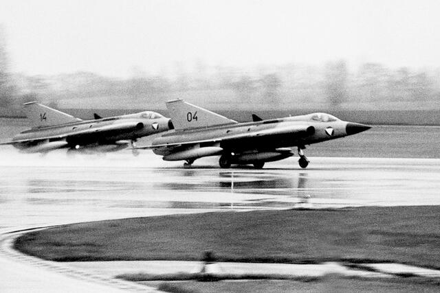 Die ersten Draken landen 1988 in Österreich. (Foto: Bundesheer)