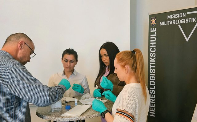 In den ersten Modulen standen vor allem sicherheitsrelevante Aspekte der Munitonslogistik im Mittelpunkt. (Foto: Bundesheer/Werner Kernmaier)