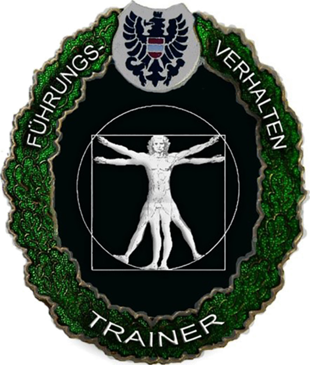 Verwendungsabzeichen "Führungsverhalten Trainer". (Grafik: Bundesheer)