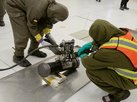 Freisetzungskontrolle nach Bohrung. (Foto: Bundesheer/ABC-Abwehr & ABC-Abwehrschule)