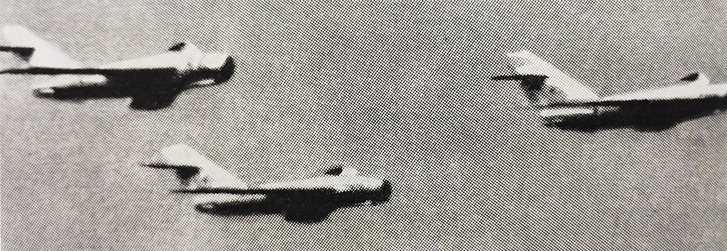 MIG-17: Formationsflug. (Foto: TD 6/1963)