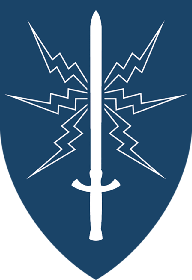 Zugehörigkeitszeichen des IKT- & Cyber-Sicherheitszentrums des Bundesheeres.