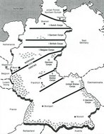 Zuständigkeiten der NATO-Kräfte in der BRD in den 1980er-Jahren. (Foto: Autor/gemeinfrei)