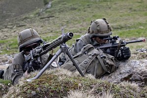 Ein MG-Trupp in Stellung. (Foto: Bundesheer/Hörl)
