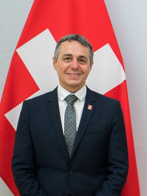 Ignazio Cassis war 2022 der amtierende Bundespräsident der Schweiz. (Foto: VBS)