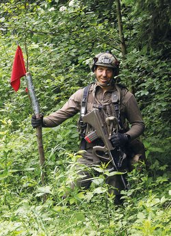 Bei der "Eroberung" der Flagge wird gefechtstechnisches Verständnis überprüft. (Foto: RedTD/Christoph Fuchs)