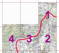 Die Kartenabschnitte mit dem Verlauf der Frontlinie am 7. Mai 1945 im Bereich des südlichen und südöstlichen Kremser Brückenkopfes. (Karte: BEV; RedTD/Keusch)