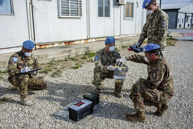 Italienische und österreichische ABC-Spezialisten trainieren miteinander. (Foto: MLF PO)