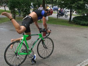 Bernhard Keller am Beginn seiner Triathlon-Laufbahn. (Foto: Archiv Keller) 