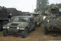 Abgestellte US-Militärfahrzeuge in der Ostarrichi-Kaserne. (Foto: Bundesheer/Kommando Landstreitkräfte)