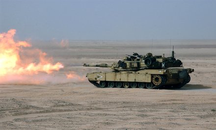 US-Kampfpanzer Abrams M1A1. (Foto: Ted Banks/U.S. Navy; CC)