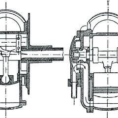Zweizylindrige, schiebergesteuerte Compound Maschine. (Grafik: Stehlik)