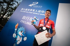 Florian Gamper, der erfolgreichste österreichische Athlet, errang eine Silbermedaille beim Zeitfahren. (Foto: HBF/Daniel Trippolt)