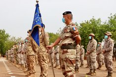 Parade der Education and Training Task Force in Koulikoro/Mali. (Foto: Bundesheer/Matthias Resch)