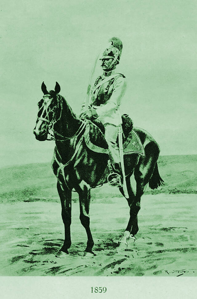 Dragoner im Jahr 1859. (Foto: Archiv Hausdorf)