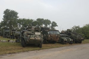 Abgestellte US-Militärfahrzeuge in der Ostarrichi-Kaserne. (Foto: Bundesheer/Kommando Landstreitkräfte)