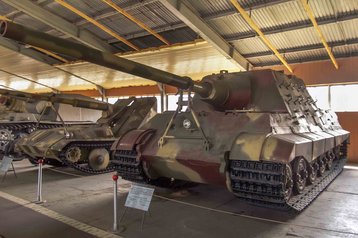 Einer der Jagdtiger von Strengberg im Kubinka-Museum in Russland. (Foto: Mike1979_Russia; cc-by-sa 3.0)