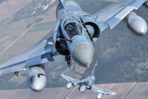 Französische "Mirage 2000" während der "Exercise Ramstein 2016" im baltischen Luftraum. (Foto: Ministry of National Defence Republic of Lithuania)