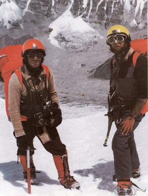 Jerzy Kukucka und Andrzej Czok während ihrer Frühlingsexpedition auf den Mount Everest. (Foto: Andrzej Heinrich)