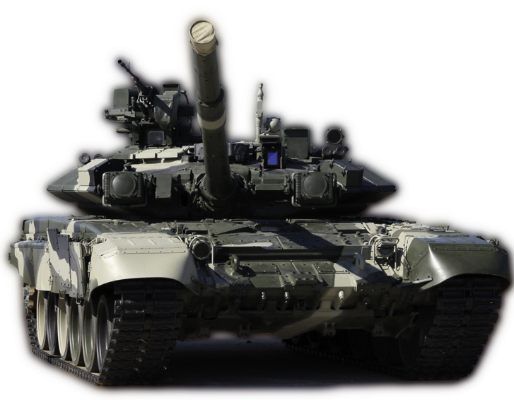Russischer Kampfpanzer T-90 mit dem abstandsaktiven Schutzsystem "Shtora-1"; die beiden IR-Störer befinden sich an der Turmfront. (Foto: Vitaly V. Kuzmin, <a href="http://vitalykuzmin.net/?q=node/312 " target ="_new">CC BY-SA 4.0 </a>, Bildmontage: Rizzardi)