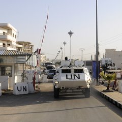 Der Stützpunkt 25 stand neben dem B-Gate (VN-Grenzübergang zu Israel) im Mittelpunkt der Auseinandersetzungen. (Foto: Bundesheer/Grebien)