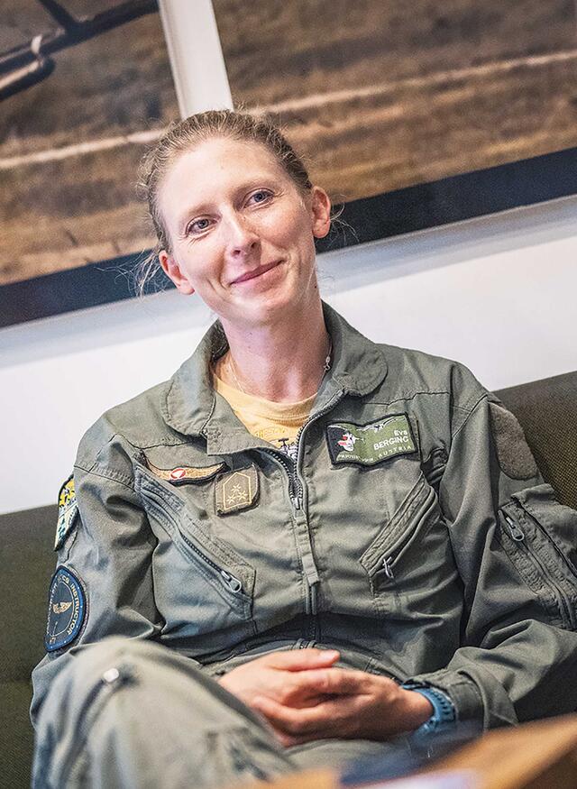 Hauptmann Eva Berginc im Gespräch mit dem TRUPPENDIENST. (Foto: Bundesheer/Daniel Trippolt)