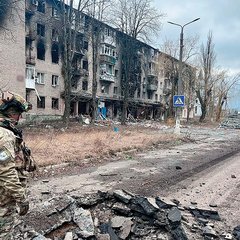 Ukrainische Polizisten in der ostukrainischen Stadt Awdijiwka (Oblast Donezk) während der dortigen Kämpfe im Jahr 2023. (Foto: National Police of Ukraine; CC BY-SA 4.0)