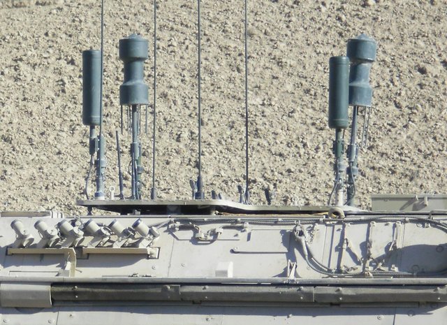 Antennen der EloKa-Versin des Transportpanzers "Fuchs". (Foto: BRGBlake; CC BY-SA 4.0)