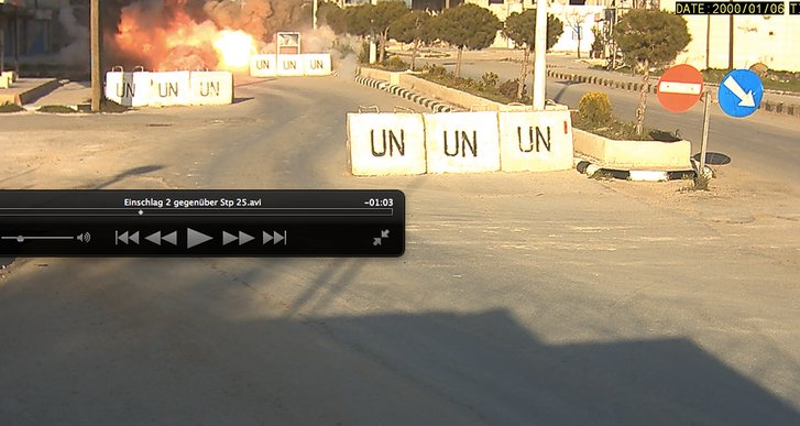 Detonation gegenüber Position 25. (Foto/Video: AUSBATT)