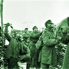Feuergefecht und Gasalarm. (Foto: Archiv Hausdorf)