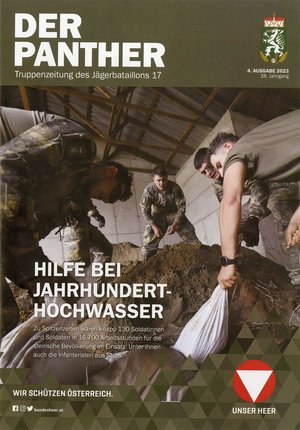 Das Erscheinungsbild 2017 sollte modern und erstmalig unverkennbar militärisch wirken. Das Tarnmuster, dessen Musterung und Farbkombination wirkten verstärkt militärisch. Der anfängliche Leitspruch „ZUSAMMEN STÄRKER“ wurde alsbald durch den Leitspruch „WIR SCHÜTZEN ÖSTERREICH“ ersetzt. (Foto: Bundesheer)