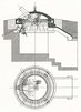 Schnitt und Grundriss eines 15-cm-Panzermörsers M80. (Grafik: Archiv Volker Pachauer)