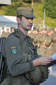Oberleutnant Christian Rath ist Kommandant der Jägerkompanie Deutschlandsberg. (Foto: ÖBH/Robert Gießauf)