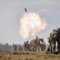 Feuerunterstützung durch den sGrW während der Bewegunsphasen.
