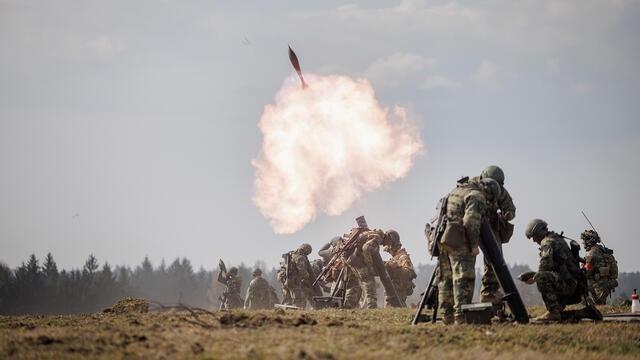 Feuerunterstützung durch den sGrW während der Bewegunsphasen.