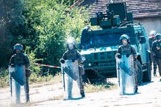 Übung der Theresianischen Militärakademie mit PsyOps-Elementen und dem IVECO  „Husar“ PsyOps. (Foto: Bundesheer/Daniel Trippolt)