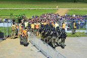 Auch bei großem Andrang von Flüchtlingen stellen die Soldaten eine kontrollierte Einreise sicher. (Foto: Bundesheer/Christian Leneis)