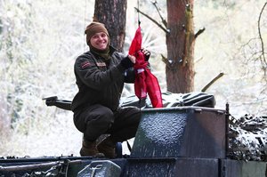 Ein lettischer Soldat während der Schießausbildung in Allentsteig. (Foto: Bundesheer/Gerald Grestenberger)