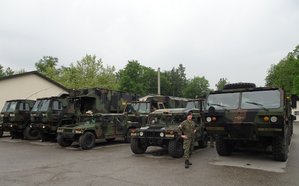 Abstellmöglichkeit für US-Fahrzeuge in Stadl-Paura. (Foto: Sturmlechner)