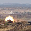 „Leopard“ 2 Kampfpanzer beim Gefechtsschießen der verbundenen Kräfte auf der Informationslehrübung Landoperationen der Bundeswehr 2018 im niedersächsischen Bergen. (Foto: Deutscher Heeresverbindungsstab im BMLV)