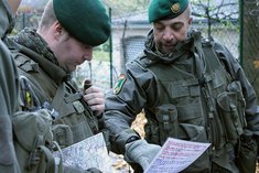 Führungstraining im Gelände unter Einbindung von Gastlehrern aus der Truppe. (Foto: Bundesheer/Thomas Lampersberger)