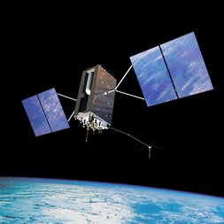 GPS III Satellit: Befindet sich derzeit in Produktion und wird nicht vor 2018 fertiggestellt; wird die Signalverlässlichkeit verbessern und genauere Positionsbestimmungen ermöglichen. (Grafik: United States Government)