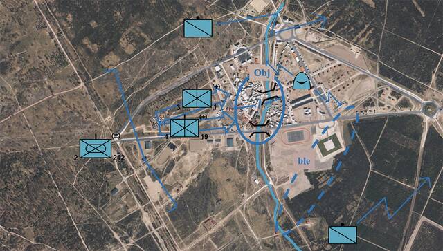 Angriff des 1. Jägerbataillons, mit der 4. Jägerkompanie, wie die KPE-Kompanie/Jägerbataillon 19 bei der Übung hieß. (Grafik: Bundesheer/Hubert Köll)