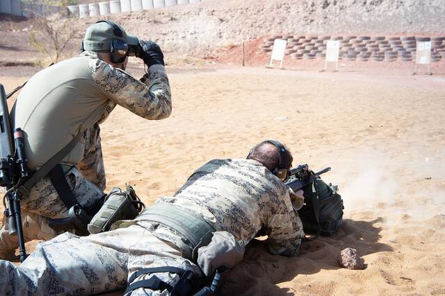 Zwei österreichische Soldaten beim Scharfschießen. (Foto: Bundesheer/Gunter Pusch)